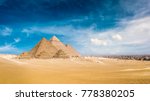 Panorama Of The Great Pyramids...