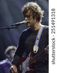 Small photo of ZAGREB, CROATIA - 25 JUNE, 2014: Andrew VanWyngarden of MGMT performing at InMusic Festival.