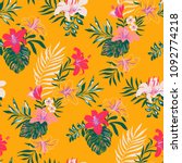 seamless tropical pattern in... | Shutterstock .eps vector #1092774218