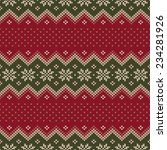 Fairisle Pattern Background Red Free Stock Photo - Public Domain Pictures