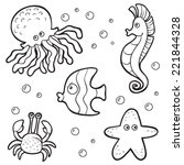 Seahorse Outline Clipart Free Stock Photo - Public Domain Pictures