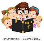 Girl Studying the Bible Vector Clipart image - Free stock photo ...