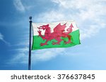 Flag Of Wales On The Mast