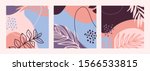 set of abstract print outline... | Shutterstock .eps vector #1566533815