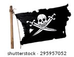 Waving in the wind pirate flag...