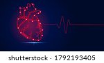 a healthy heart beats. medical... | Shutterstock .eps vector #1792193405
