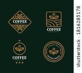 simple coffee logo template... | Shutterstock .eps vector #1816285178