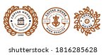 retro coffee logo template... | Shutterstock .eps vector #1816285628