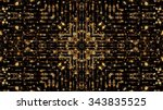 glittering golden background | Shutterstock . vector #343835525