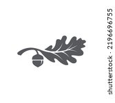oak leaf logo design template....