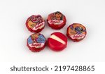 Small photo of Germany, Berlin, 30.8.2022: Babybel special edition with Disney characters