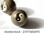 Small photo of old Qi Gong balls Yin-Yang