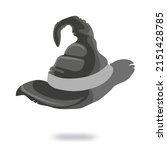 witch hat on white background ... | Shutterstock .eps vector #2151428785
