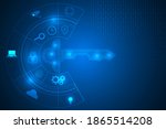 digital key development... | Shutterstock .eps vector #1865514208