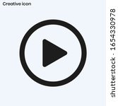 play icon vector eps 10 | Shutterstock .eps vector #1654330978