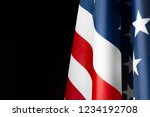 Vintage american flag on a...