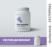 jar vector template with screw... | Shutterstock .eps vector #1917099062