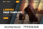 template vector header with... | Shutterstock .eps vector #795506368