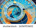 Close-up part of Prague Astronomical Clock Orloj, Prague Clock