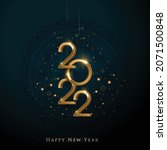 2022 happy new year... | Shutterstock .eps vector #2071500848
