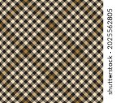 Plaid Pattern In Gold Brown ...