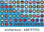 world flag vector | Shutterstock .eps vector #688797952