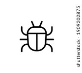 bug animal vector line icon