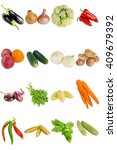 fresh summer vegetables on a... | Shutterstock . vector #409679392