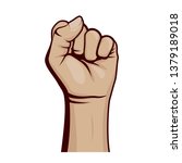hand fist illustration vector | Shutterstock .eps vector #1379189018