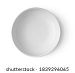 white plate isolated on white... | Shutterstock . vector #1839296065