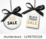 black friday sale tag with... | Shutterstock .eps vector #1198705228