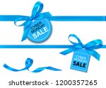 decorative horizontal blue... | Shutterstock .eps vector #1200357265