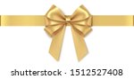 decorative golden bow with... | Shutterstock .eps vector #1512527408
