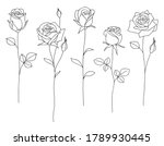 set of decorative hand drawn... | Shutterstock .eps vector #1789930445