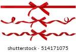 set of decorative beautiful red ... | Shutterstock .eps vector #514171075
