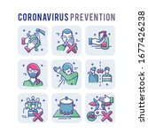 coronavirus prevention set... | Shutterstock .eps vector #1677426238