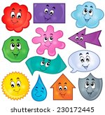 various shapes theme image 3  ... | Shutterstock .eps vector #230172445
