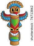 Tall Indian Totem   Vector...