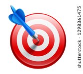 realistic darts vector | Shutterstock .eps vector #1298361475