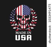 Skull On Usa Flag