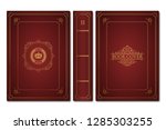 old book cover | Shutterstock .eps vector #1285303255