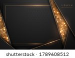 luxury black and gold background | Shutterstock .eps vector #1789608512