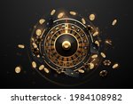 casino roulette in black and... | Shutterstock .eps vector #1984108982