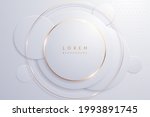 abstract white and gold circle... | Shutterstock .eps vector #1993891745