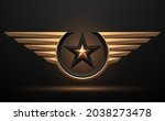 black and gold star with wings... | Shutterstock .eps vector #2038273478