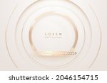 abstract white and gold luxury... | Shutterstock .eps vector #2046154715