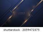 abstract blue and gold shapes... | Shutterstock .eps vector #2059472375