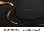 abstract black and gold luxury... | Shutterstock .eps vector #2083289635