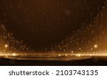 golden light lines scene with... | Shutterstock .eps vector #2103743135