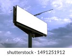 huge horizontal Billboard mock up,UPS, conceptual Poster for your advertising.